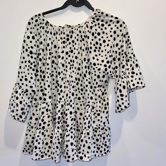 Shein Curve Polka Dot Top, NWOT, Size 16 - Picture 4 of 4